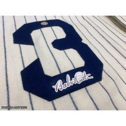 The Great Bambino Babe Ruth (deceased 1948) Signed New York Yankees Vintage Wool 1927 Model Jersey