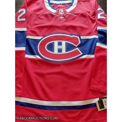 Cole CAUFIELD Signed Montreal Canadiens Pro Adidas Limited Edition 1st Round Pick FRAMED Red Jersey