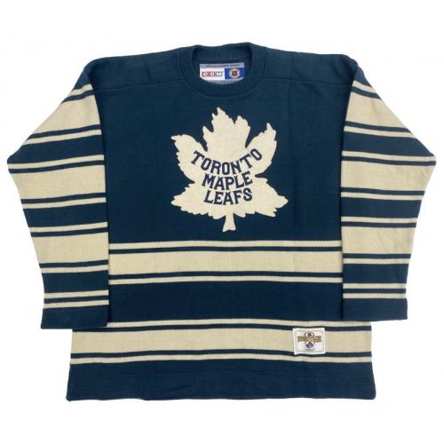 Charlie Conacher (deceased 1967) Signed Toronto Maple Leafs Vintage Wool Model Jersey