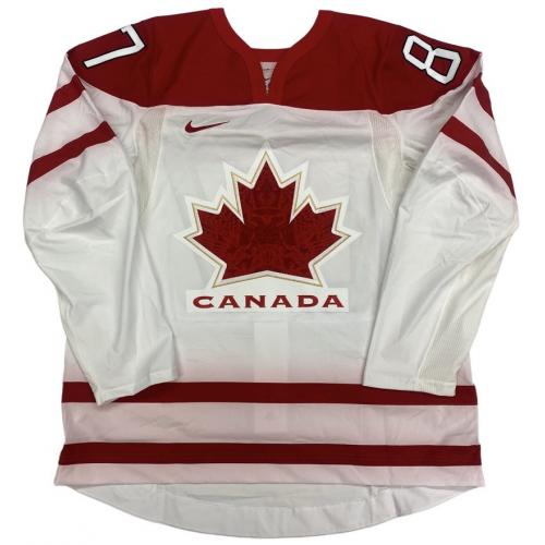 Sidney CROSBY Signed Team Canada Sochi 2010 Olympic White Jersey *RARE*