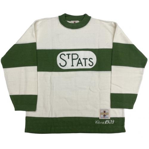 Happy Clarence Day (deceased 1990) Signed Toronto St. Pats Vintage Wool 1923 Model Jersey