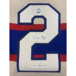 Doug Harvey (deceased 1989) Signed Montreal Canadiens Vintage Wool Model Jersey
