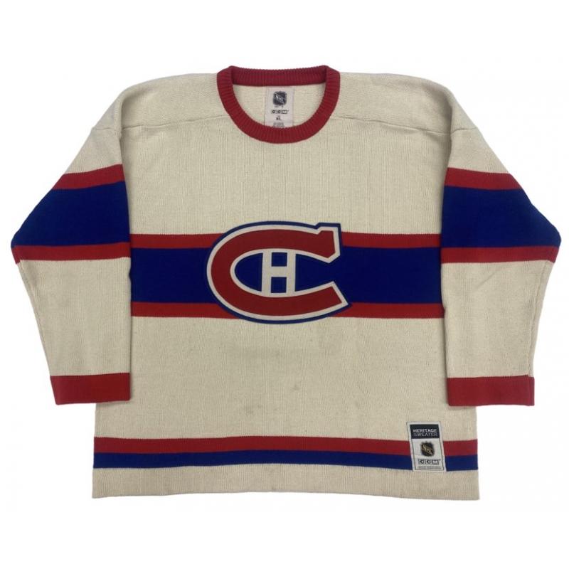 Doug Harvey (deceased 1989) Signed Montreal Canadiens Vintage Wool Model Jersey
