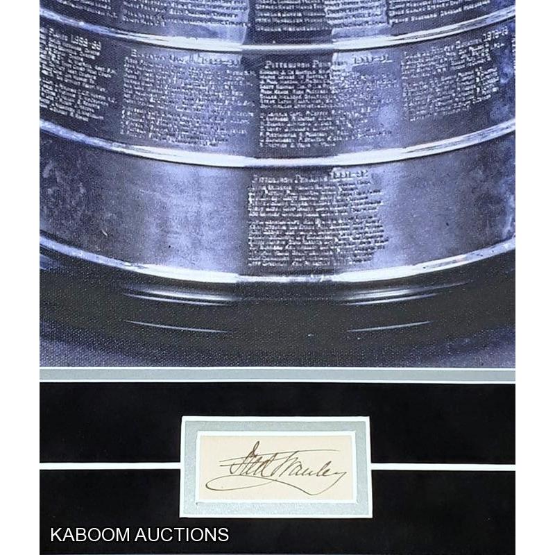 ``Lord Stanley`` Frederick Arthur Stanley (deceased 1908) ``F.A.Stanley`` Signed Custom Framed Stanley Cup Canvas Print