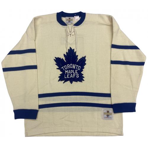 Bashin Bill Barilko (deceased 1951) Signed Toronto Maple Leafs Vintage Wool Model Jersey