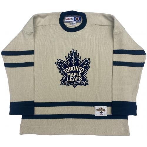 Tim Horton (deceased 1974) Signed Toronto Maple Leafs Vintage Wool Model Jersey
