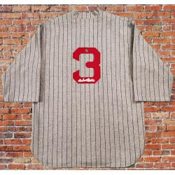 BABE RUTH Auto Boston Red Sox Vintage Wool 1918 Model Mitchell & Ness Jersey!