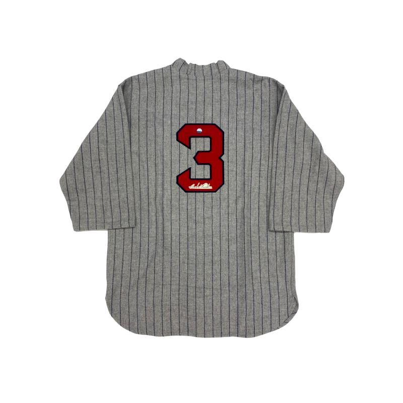 The Great Bambino Babe Ruth (deceased 1948) Signed Boston Red Sox Vintage Wool 1918 Model Jersey