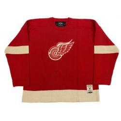 Ukey Terry Sawchuk (deceased 1970) Signed Detroit Red Wings Vintage Wool Model Jersey