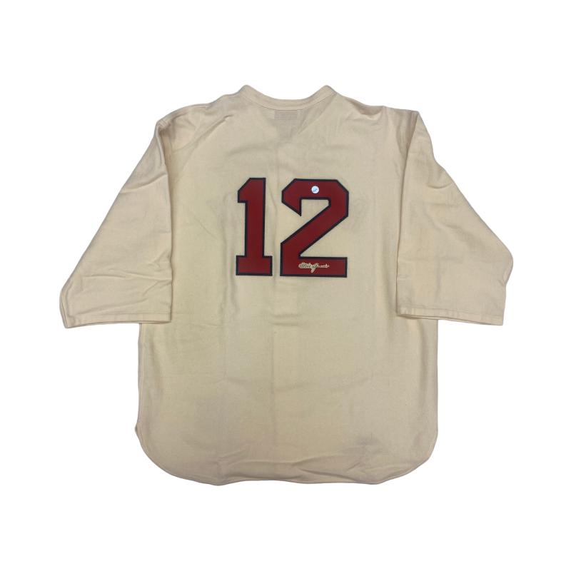 Tris Speaker (deceased 1958) Signed Boston Red Sox Vintage Wool 1912 Model Jersey