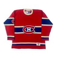 Phantom Joe Malone (deceased 1969) Signed Montreal Canadiens Vintage Wool Model Jersey