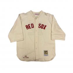 Tris Speaker (deceased 1958) Signed Boston Red Sox Vintage Wool 1912 Model Jersey