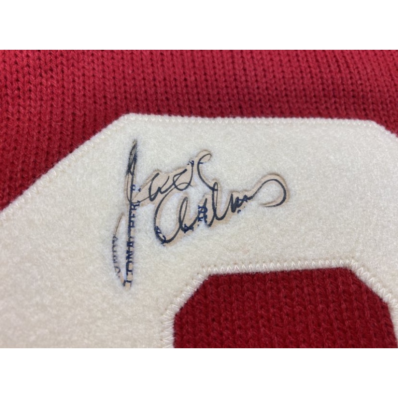Jack Adams (deceased 1968) Signed Detroit Red Wings Vintage Wool Model Jersey