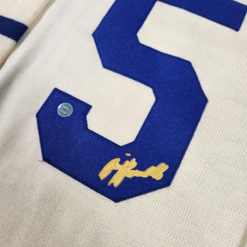 IMPOSSIBLY RARE Bill BARILKO Signed Toronto Maple Leafs Vintage Wool White Jersey