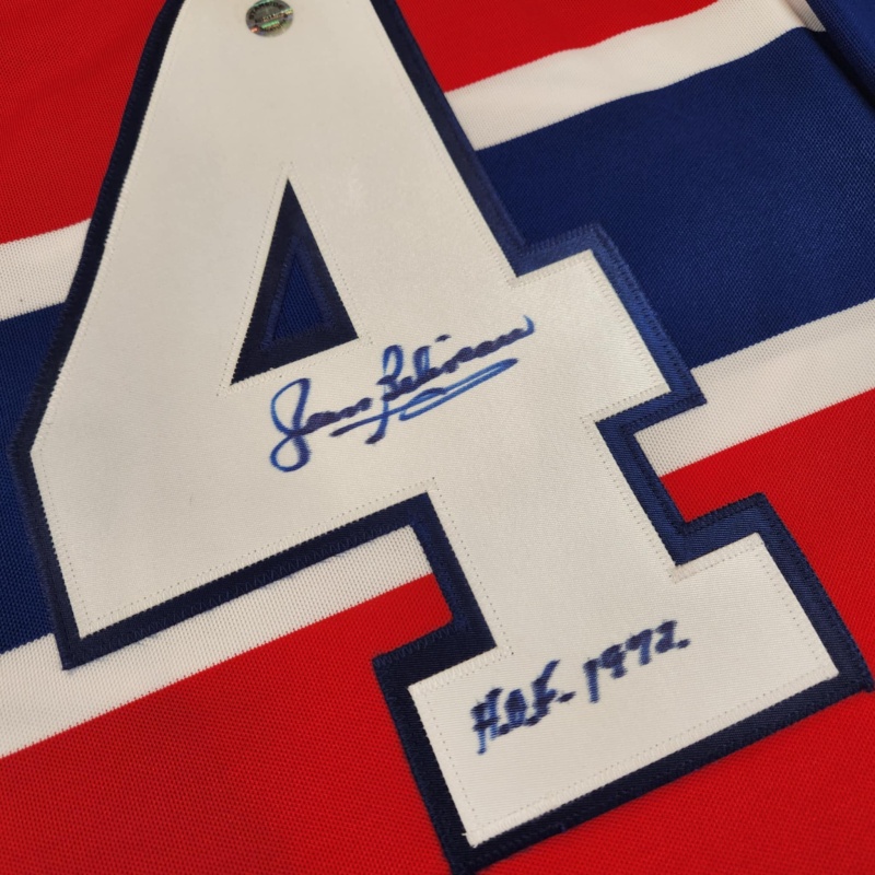 Jean BELIVEAU Signed Montreal Canadiens "HOF 1972" Vintage CCM Red Jersey