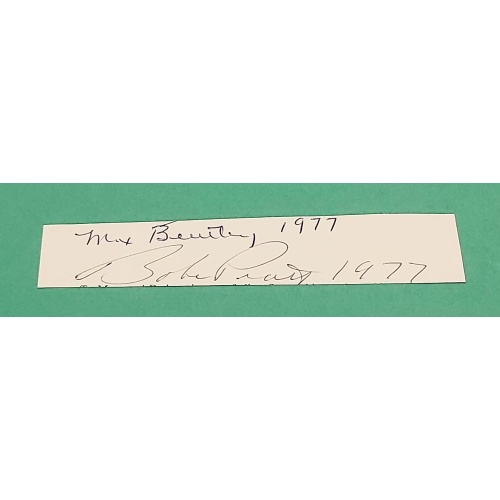 Max Bentley & Babe Pratt Autographs *NO RESERVE*