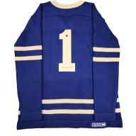 RARE Turk BRODA Signed Toronto Maple Leafs Vintage Wool Blue Jersey