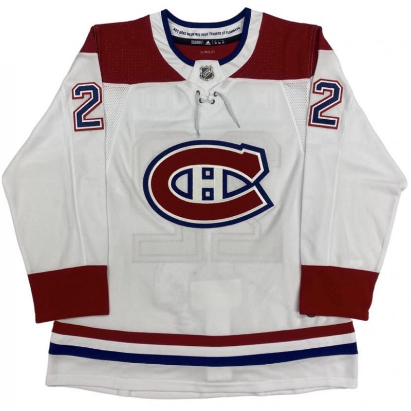 Cole CAUFIELD Signed Montreal Canadiens HAND PAINTED 1/1 Pro Adidas White Jersey