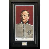 Ty COBB (deceased 1962) Signed & Hand Painted 1/1 Rookie Card Original Painting