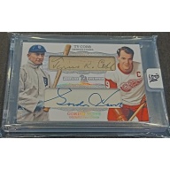 1/1 TY COBB & GORDIE HOWE Detroit DUAL AUTO Card