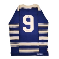 ULTRA RARE Charlie CONACHER Signed Toronto Maple Leafs Vintage Wool Blue Jersey