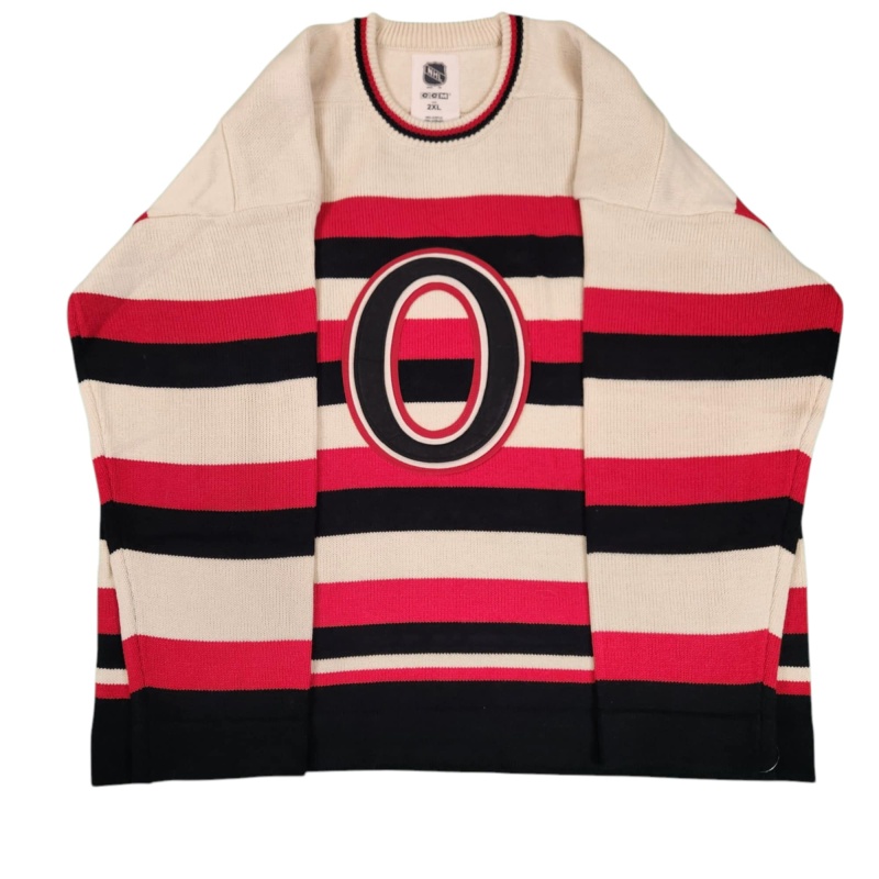 1/1 Alec CONNELL Signed & Painted Ottawa Senators Vintage Wool Jersey