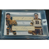1/1 BILL COWLEY & TINY THOMPSON Boston Bruins DUAL AUTO Card