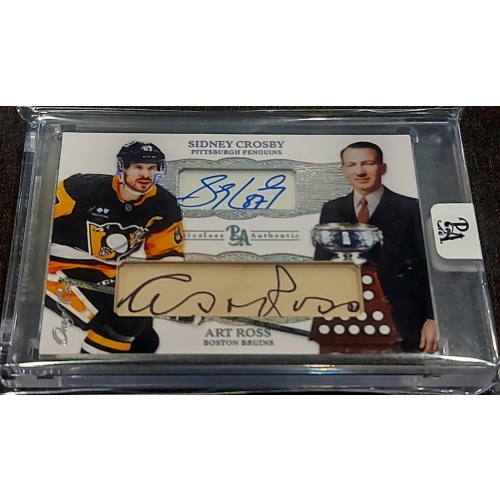 1/1 SIDNEY CROSBY & ART ROSS Pittsburgh Penguins DUAL AUTO Card