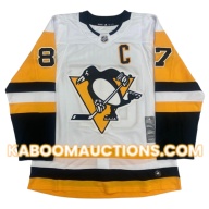 Sidney CROSBY Signed Pittsburgh Penguins Pro Adidas White Jersey