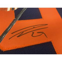 Leon DRAISAITL Signed Edmonton Oilers HAND PAINTED 1/1 Pro Adidas Alternate Jersey