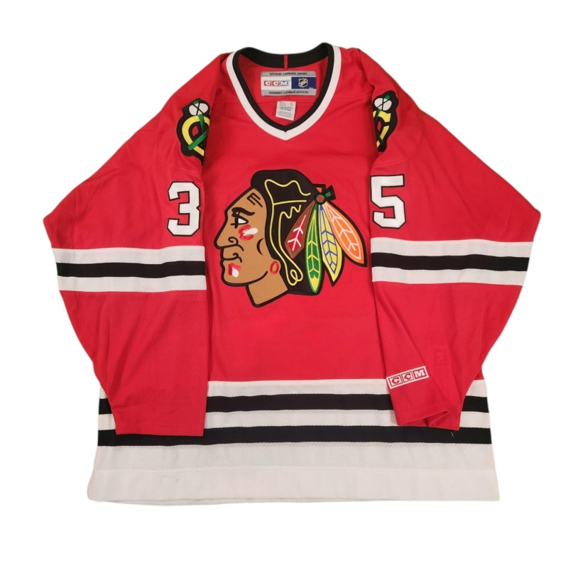 1/1 Tony ESPOSITO Signed & Painted Chicago Blackhawks "Tony O" Jersey