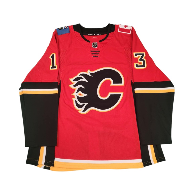 1/1 Johnny GAUDREAU Signed & Painted Calgary Flames "ROOKIE CARD" Jersey