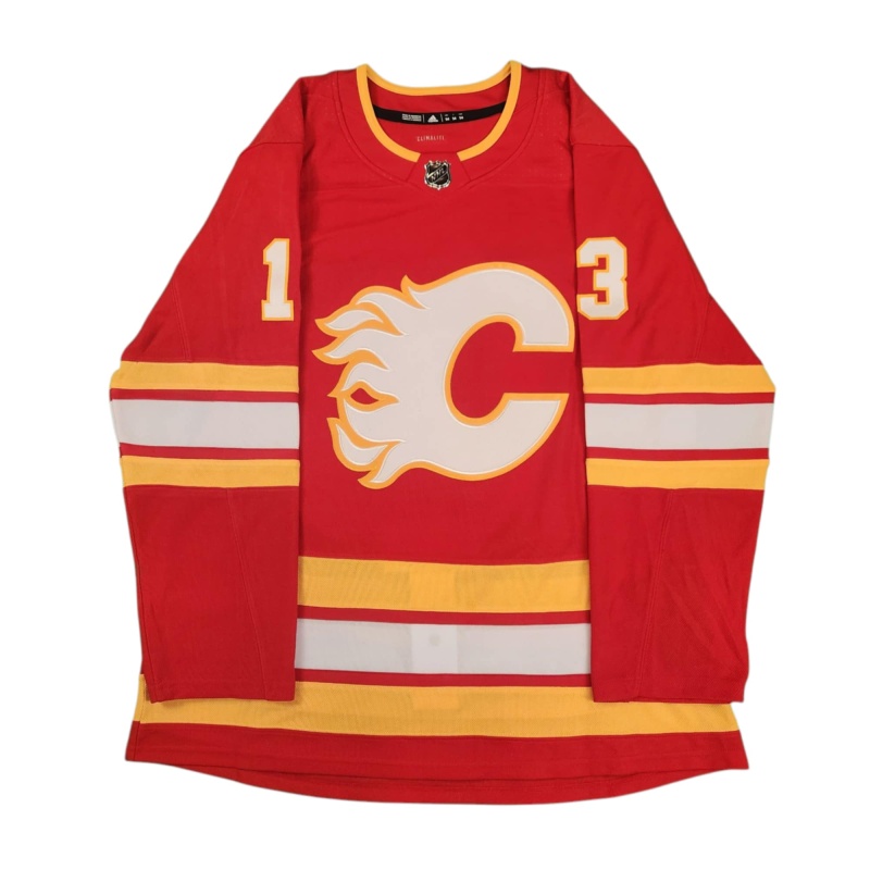 1/1 Johnny GAUDREAU Signed & Painted Calgary Flames "Salute" Jersey