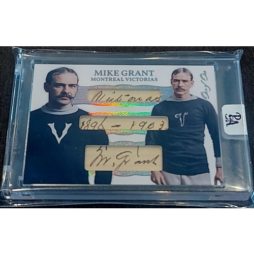 1/1 MIKE GRANT Inscribed "Victorias 1896-1903" DUAL AUTO Card