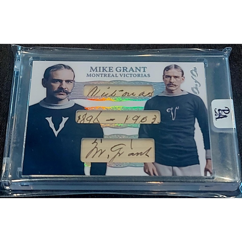 1/1 MIKE GRANT Inscribed "Victorias 1896-1903" DUAL AUTO Card