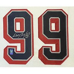 Framed Wayne GRETZKY Signed New York Rangers Liberty Jersey