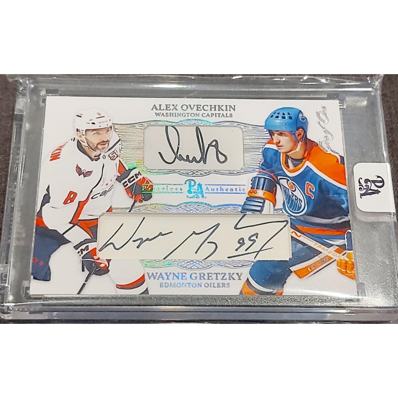 1/1 WAYNE GRETZKY & ALEX OVECHKIN Oilers & Capitals Dual AUTO CARD