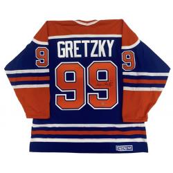 Wayne GRETZKY Signed Edmonton Oilers Blue CCM Jersey