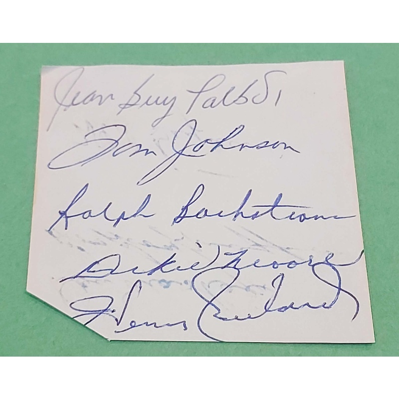 Henri Richard, Boom Boom Geoffrion, Dickie Moore, Charlie Hodge, Tom Johnson & MORE Autographs *NO RESERVE*