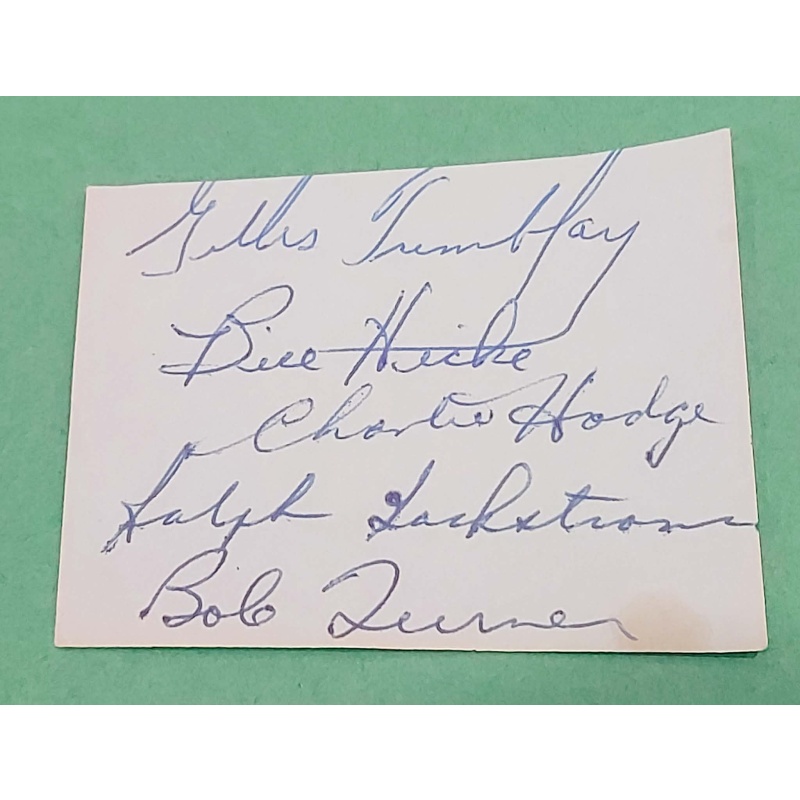 Henri Richard, Boom Boom Geoffrion, Dickie Moore, Charlie Hodge, Tom Johnson & MORE Autographs *NO RESERVE*