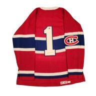IMPOSSIBLY RARE George HAINSWORTH Signed Montreal Canadiens Vintage Wool Jersey