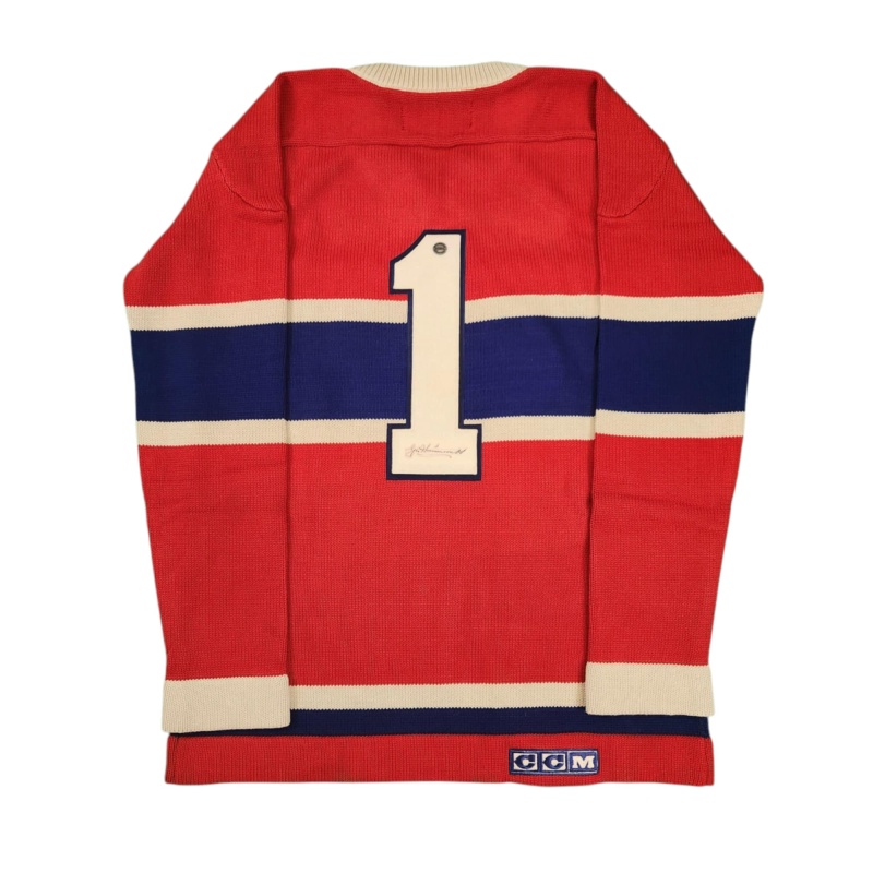 IMPOSSIBLY RARE George HAINSWORTH Signed Montreal Canadiens Vintage Wool Jersey