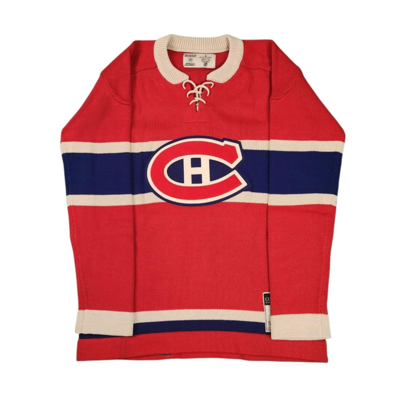 IMPOSSIBLY RARE George HAINSWORTH Signed Montreal Canadiens Vintage Wool Jersey