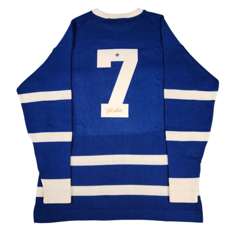 ULTRA RARE Tim HORTON Signed Toronto Maple Leafs Vintage Wool Jersey