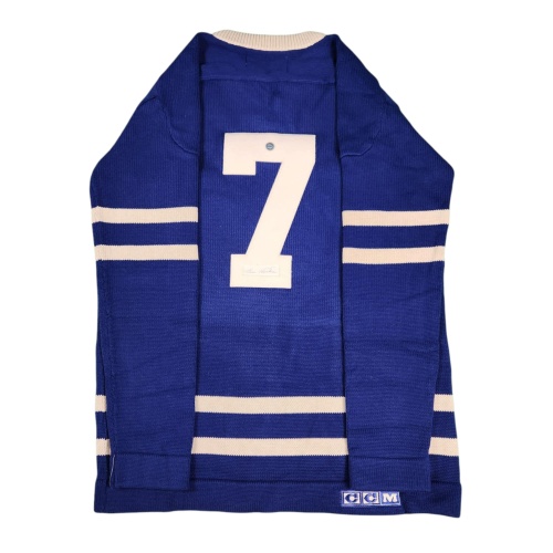 ULTRA RARE Tim HORTON Signed Toronto Maple Leafs Vintage Wool Jersey