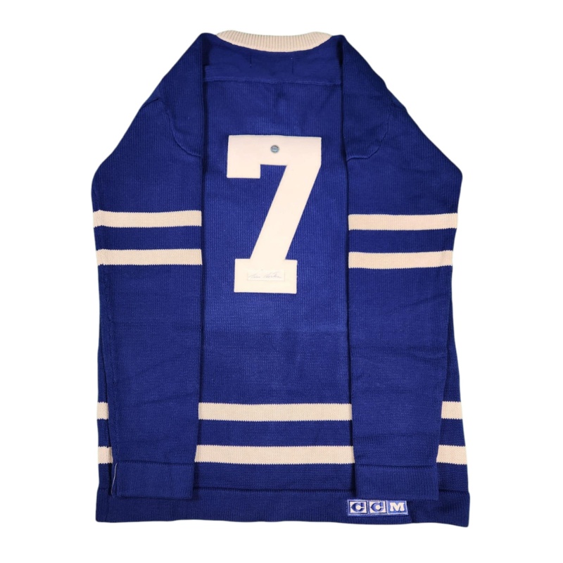 ULTRA RARE Tim HORTON Signed Toronto Maple Leafs Vintage Wool Jersey