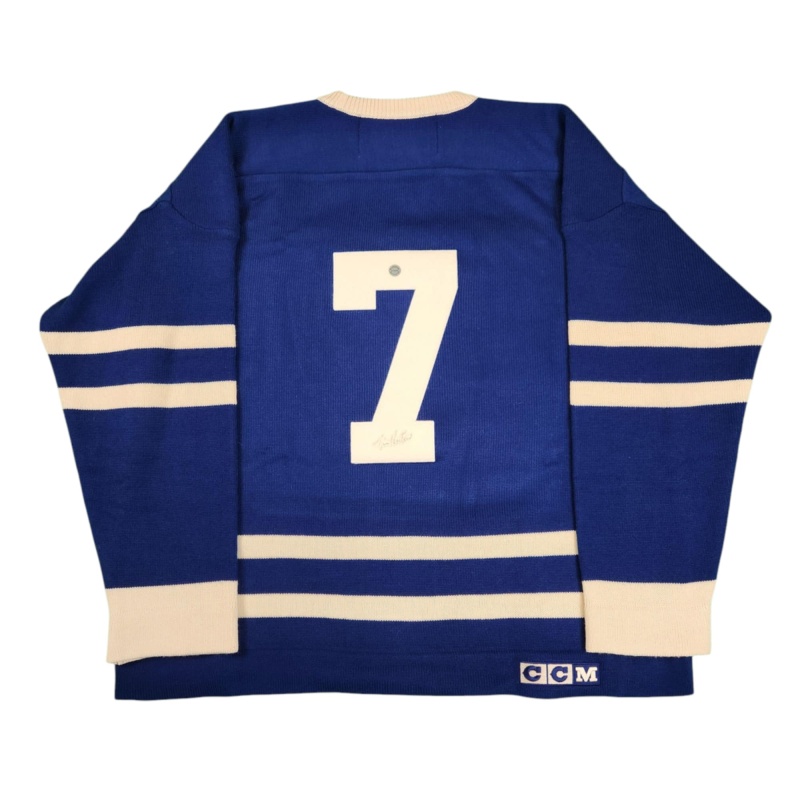 ULTRA RARE Tim HORTON Signed Toronto Maple Leafs Vintage Wool Jersey