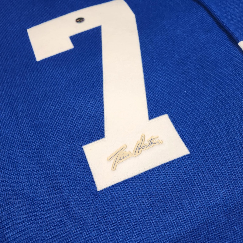 ULTRA RARE Tim HORTON Signed Toronto Maple Leafs Vintage Wool Jersey