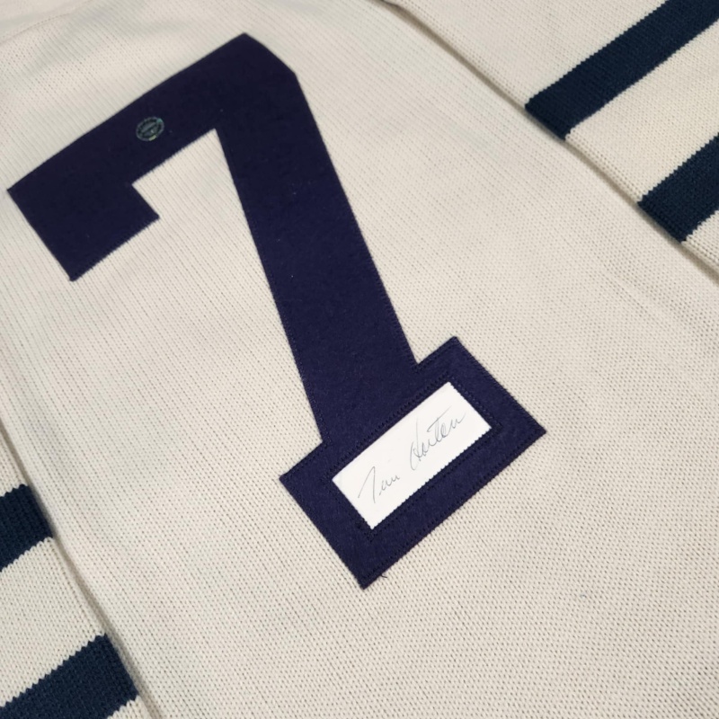 ULTRA RARE Tim HORTON Signed Toronto Maple Leafs Vintage Wool White Jersey