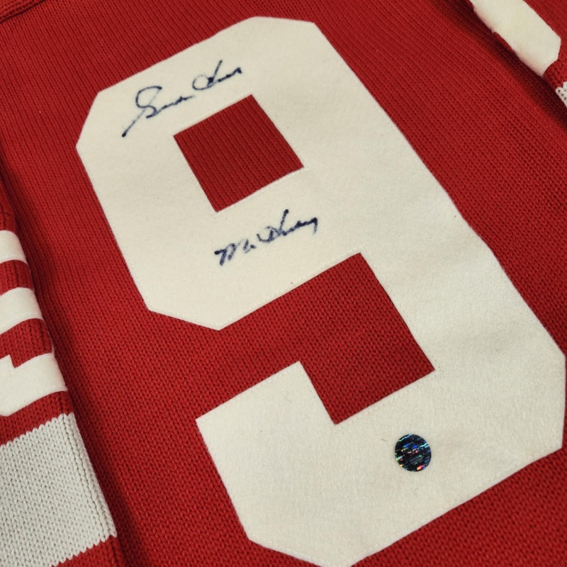 Gordie HOWE Signed Detroit Red Wings "Mr. Hockey" Vintage CCM Wool Jersey